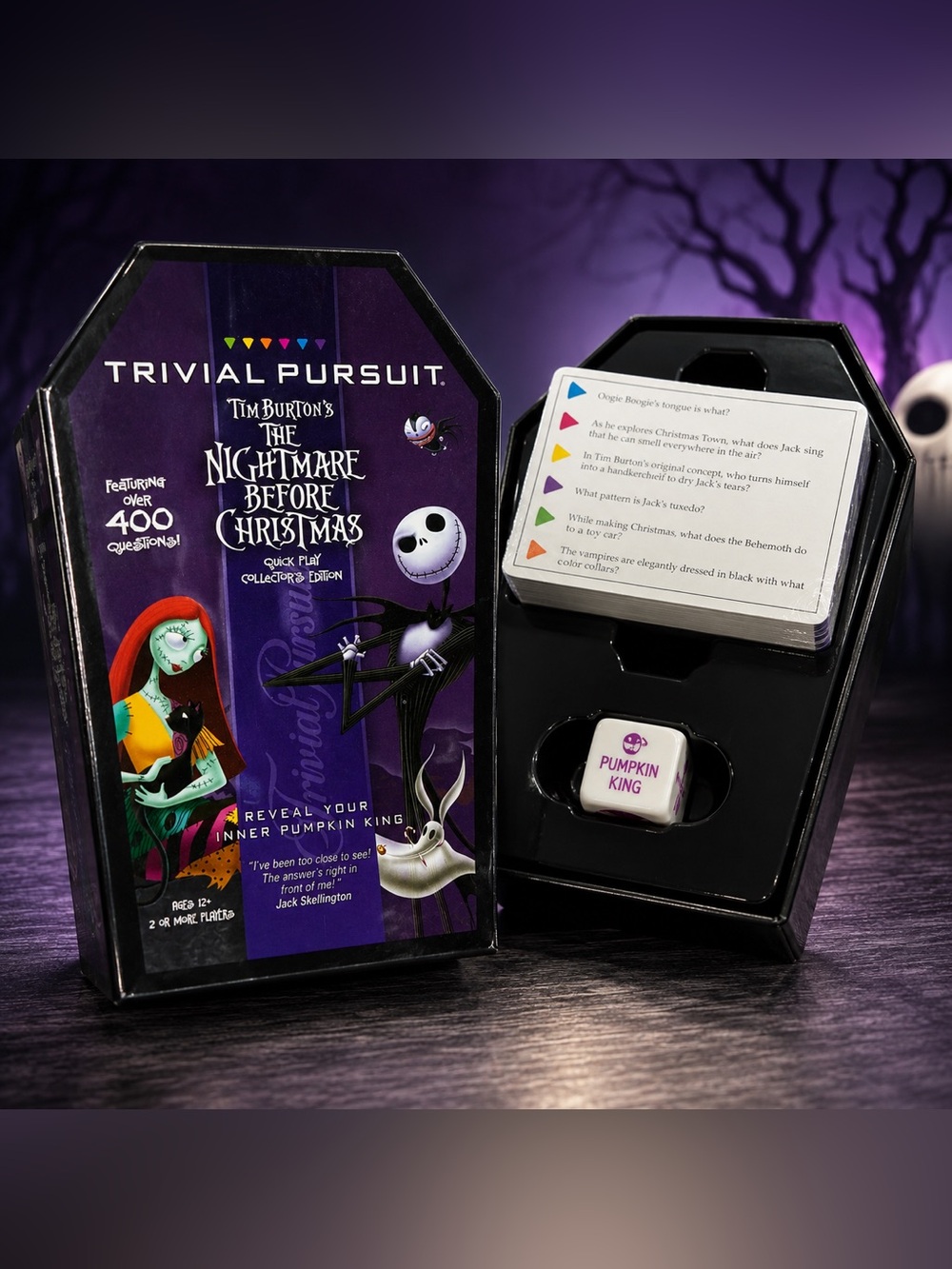 Trivial Pursuit Tim Burton's The Nightmare Before Christmas Quick Play Game -